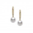 Mikimoto 18K Yellow Gold Classic Pearl Drop Earrings