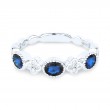 14K White Gold Arianna Collection Sapphire Ring