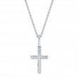 0.06Ct Diamond Cross Necklace