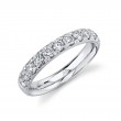 A 14K White Gold Band That Is Set With Diamonds Weighing .90 Carat Total. G/H, Vs-Si