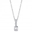 0.23Ct Diamond Emerald Necklace