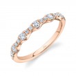 0.40Ct 14K Rose Gold And Diamond Band