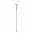 0.29Ct 14K Yellow Gold Diamond Lariat Necklace