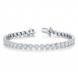 3.03ct 14k White Gold Diamond Ladys Bracelet