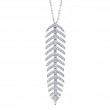 0.29Ct Diamond Feather Necklace