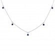 0.35Ct Blue Sapphire Necklace