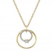 0.11Ct Diamond Circle Necklace