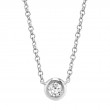 0.20Ct Diamond Bezel Necklace