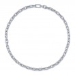 A 14K White Gold Diamond Pave Link Necklace. 17.25Ct. G/H, Vs-Si