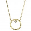 0.03Ct Diamond Circle Necklace