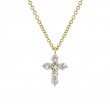 0.25Ct Diamond Cross Necklace