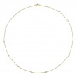 14K Yellow Gold Diamonds By The Yard Station Necklace