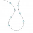 IPPOLITA Ball And Stone Station Necklace In Sterling Silver