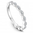 A White Gold Stackable Ring With 33 Round Diamonds, 1/3 Ctw. G/H, Si