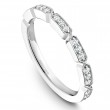 A White Gold Stackable Ring With 23 Round Diamonds, .23Ctw. G/H, Si.