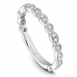 18K White Gold Stackable Band