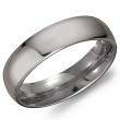 6MM Titanium Gents Wedding Ring With A High Polished Finish