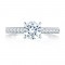 18K White Gold Diamond Semi-Mounting Engagement Ring