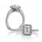 18K White Gold  Engagement Ring