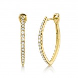 0.35Ct Diamond Hoop Earring