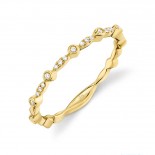 0.06ct 14k Yellow Gold Diamond Lady