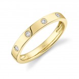 0.07ct 14k Yellow Gold Diamond Lady