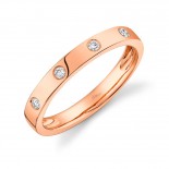 0.07Ct 14K Rose Gold Diamond Lady