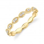 0.13ct 14k Yellow Gold Diamond Lady