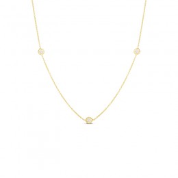 Roberto Coin Diamonds By The Inch Three Station Necklace