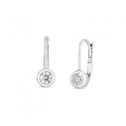 Roberto Coin 18K White Gold Diamond Drop Earrings