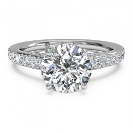 Ritani Brilliant French Set Diamond Semi Mounting