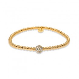 Hulchi Belluni Tresore Stretch Bracelet, 18k Rose Gold