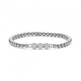 Hulchi Belluni Stretch Bracelet, 18K White Gold
