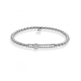 Hulchi Belluni Stretch Bracelet, 18K White Gold