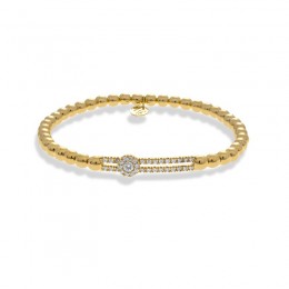 Hulchi Belluni Stretch Bracelet, 18K Yellow Gold