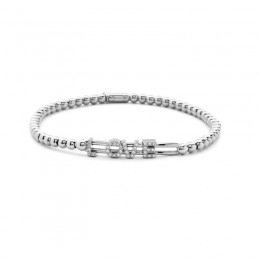 Hulchi Belluni Diamond Stretch Bracelet, 18K White Gold