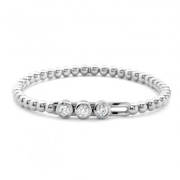 Hulchi Belluni Stretch Bracelet, 18K White Gold