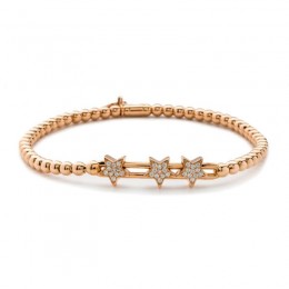 Hulchi Belluni Tresore Stretch Bracelet, 18k Rose Gold
