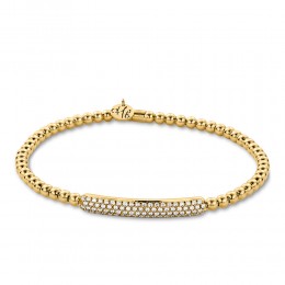 Hulchi Belluni Tresore Stretch Bracelet, 18k Yellow Gold