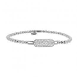 Hulchi Belluni Tresore Stretch Bracelet, 18k White Gold