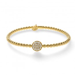 Hulchi Belluni Tresore Stretch Bracelet, 18k Yellow Gold