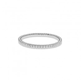 Hulchi Belluni Diamond Eternity Stretch Ring, 18K White Gold