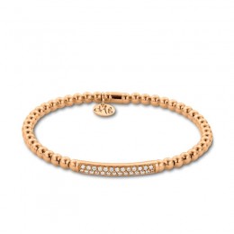 Hulchi Belluni Bead Stretch-Style Bracelet, 18K Rose Gold