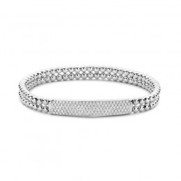 Hulchi Belluni Diamond Stretch Bracelet, 18K White Gold
