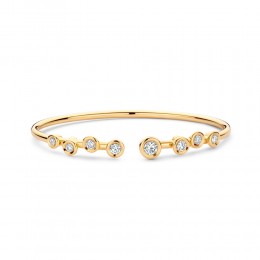 Hulchi Belluni Diamond Flex Bracelet, 18K Yellow Gold
