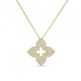 Roberto Coin 18K Yellow Gold Venetian Princess Diamond Necklace