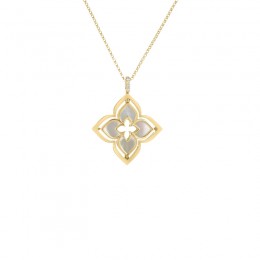 Roberto Coin Mother Of Pearl And Diamond Venetian Princess Pendant