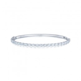 Oval Diamond Bangle