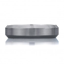 14K Gray Gold Bevel Edged Band