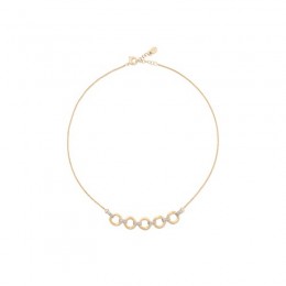 Marco Bicego 18K Yellow Gold Five Link Diamond Half Collar Necklace
